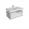 Millennium Vanity With Millennium Sink 900 Floating