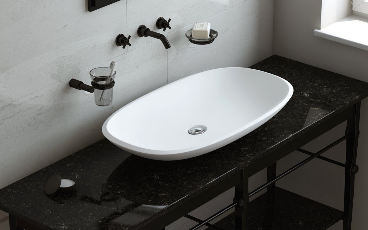 Aquatica Coletta-B-Wht Lavabo en Pierre picture № 0