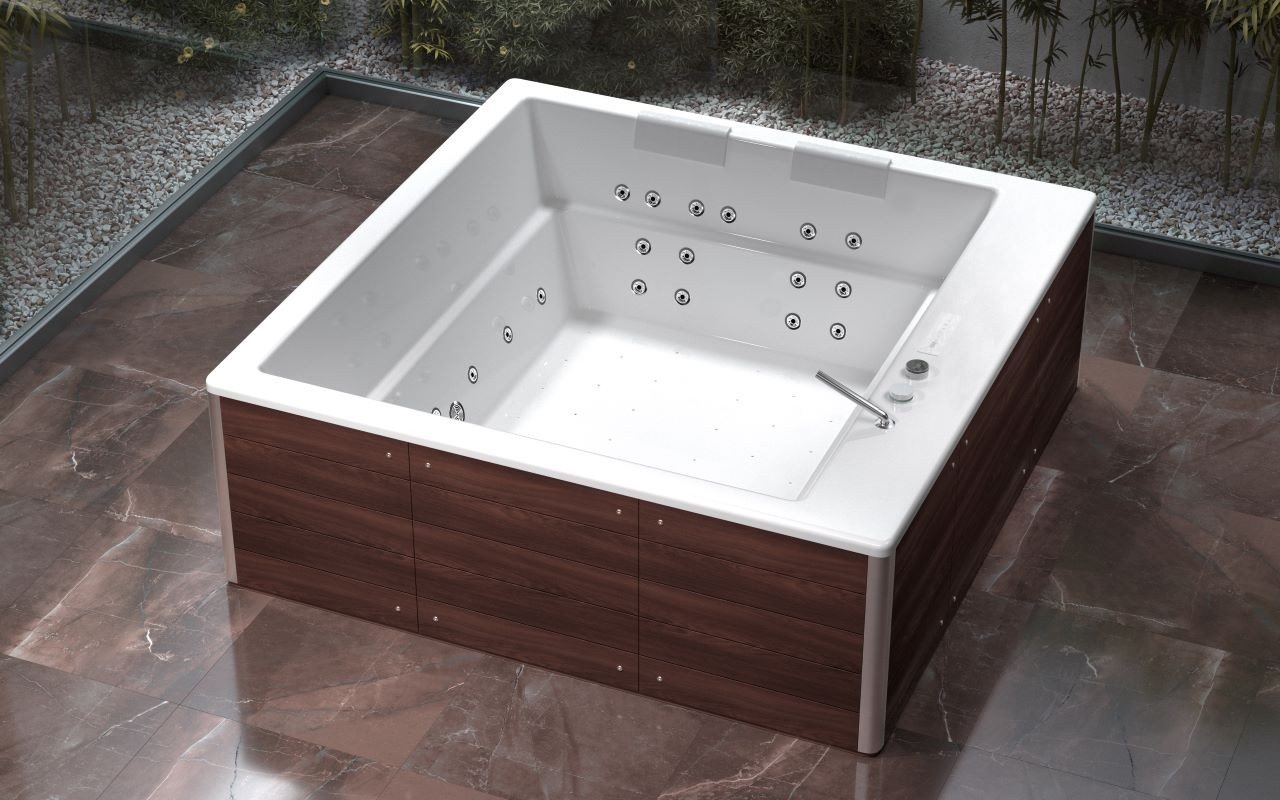 Baignoire HydroRelax Pro Autoportante en Acrylique Lacus Avec Revêtement en Bois thermory(220/240V / 50/60Hz) picture № 0