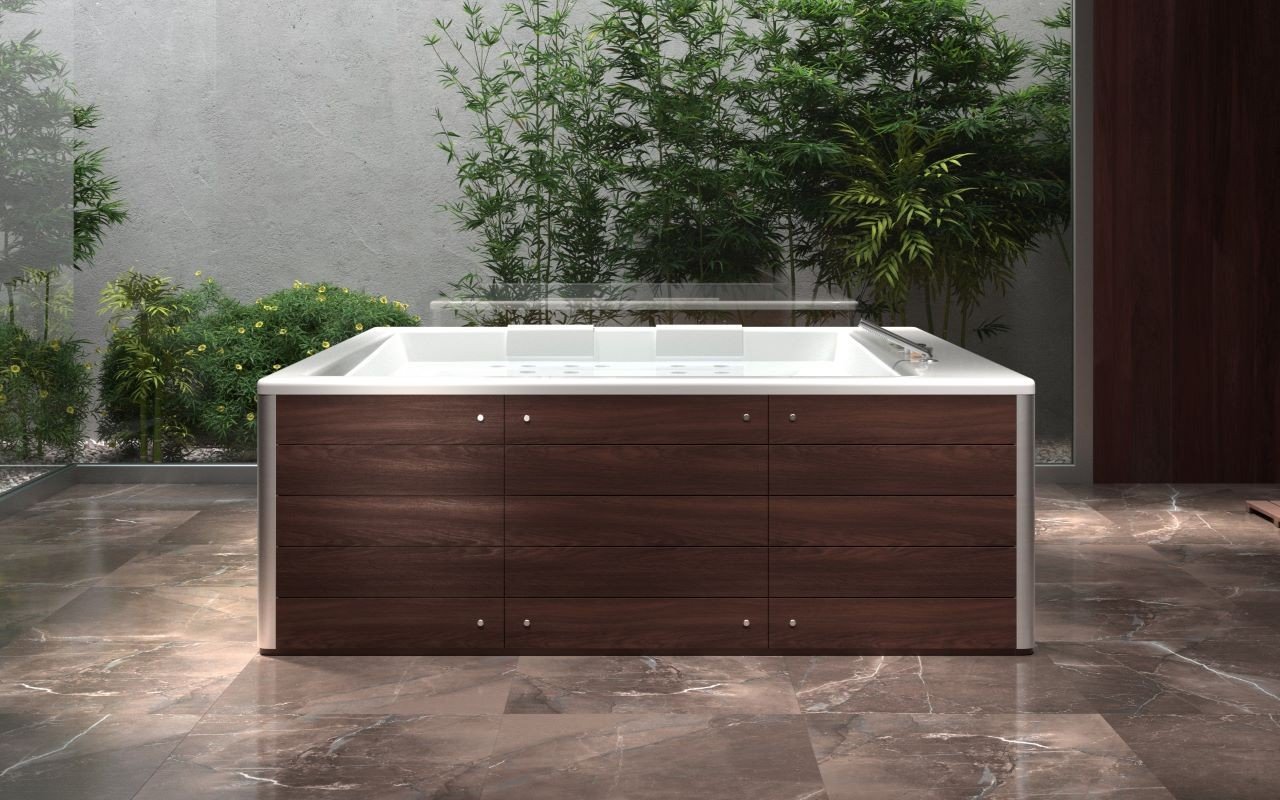 Baignoire HydroRelax Pro Autoportante en Acrylique Lacus Avec Revêtement en Bois thermory(220/240V / 50/60Hz) picture № 0