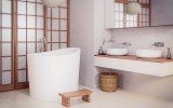 Aquatica True Ofuro Mini Freestanding Stone Japanese Soaking Bathtub web (1)