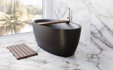 Aquatica Sensuality Black Freesatnding Solid Surface Bathtub04