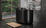 Aquatica True Ofuro Nano Black Freestanding Solid Surface Bathtub07