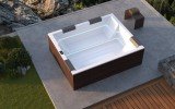 Aquatica Vibe Freestanding DurateX Spa With Thermory Wooden Panels05
