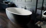 Sensuality mini f black wht relax freestanding solid surface bathtub by Aquatica 02 (web)