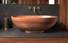 Aquatica Karolina American Walnut Wood Vessel Sink05