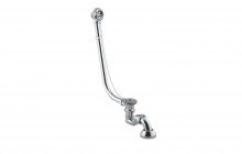 Retro series bath waste with plug and chain in chrome int 01