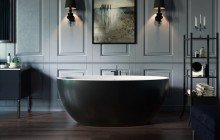 Sensuality mini f black wht relax freestanding solid surface bathtub by Aquatica 00 (web)