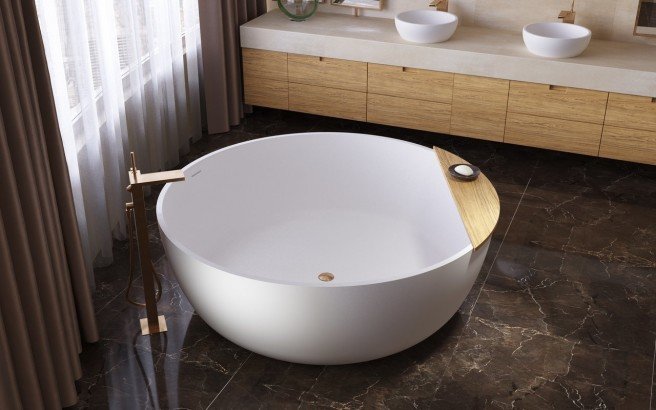 Aquatica Adelina Round Freestanding Solid Surface Bathtub (1) (web)